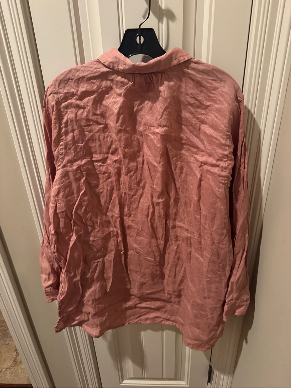 Jones New York Linen Button-Up Top in Rose - Picture 2 of 3